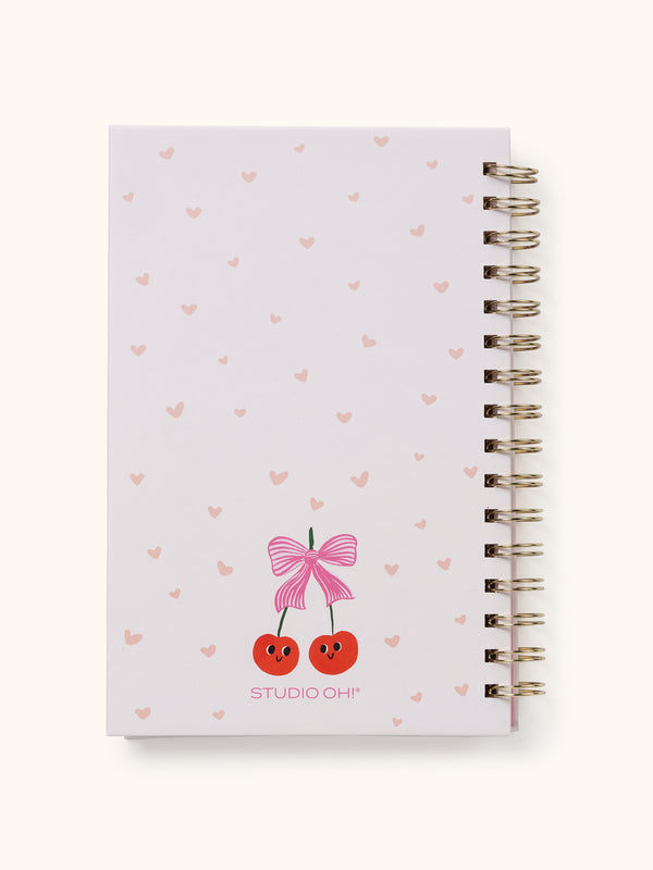 Studio Oh Sweetest Cherry Medium Spiral Notebook