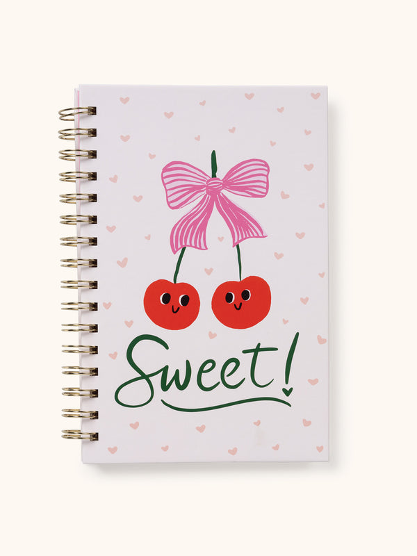 studio oh Sweetest Cherry Medium Spiral Notebook