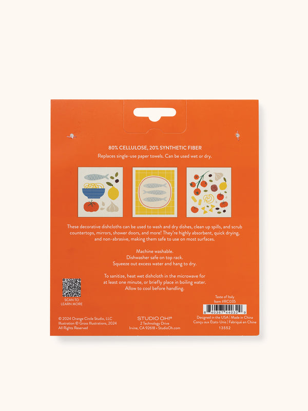 Studio Oh Taste Of Italy Do-It-All Dishcloths