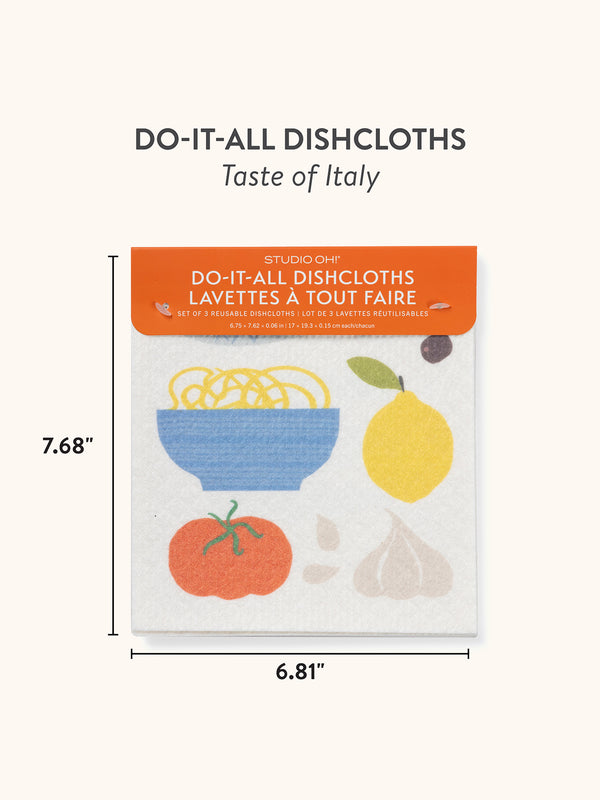 Studio Oh Taste Of Italy Do-It-All Dishcloths