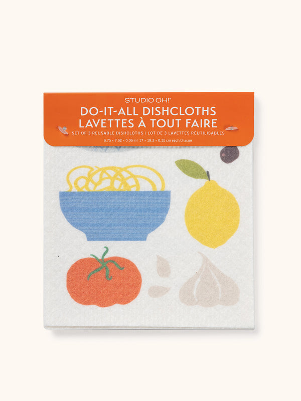 studio oh Taste of Italy Do-It-All Dishcloths