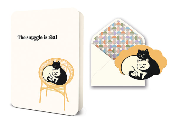 studio oh The Snuggle Is Real Deluxe Greeting Card