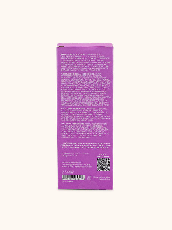 Studio Oh Tie-Dye Swirls Hand & Nail Spa Kit