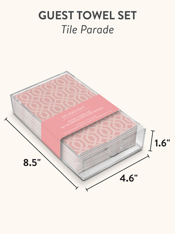 Studio Oh Tile Parade Guest Towel Set