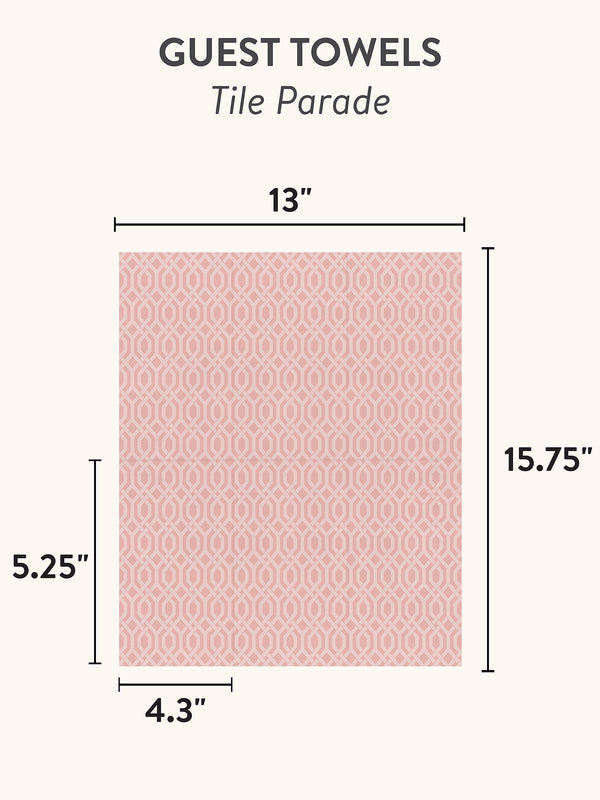 Studio Oh Tile Parade Guest Towels