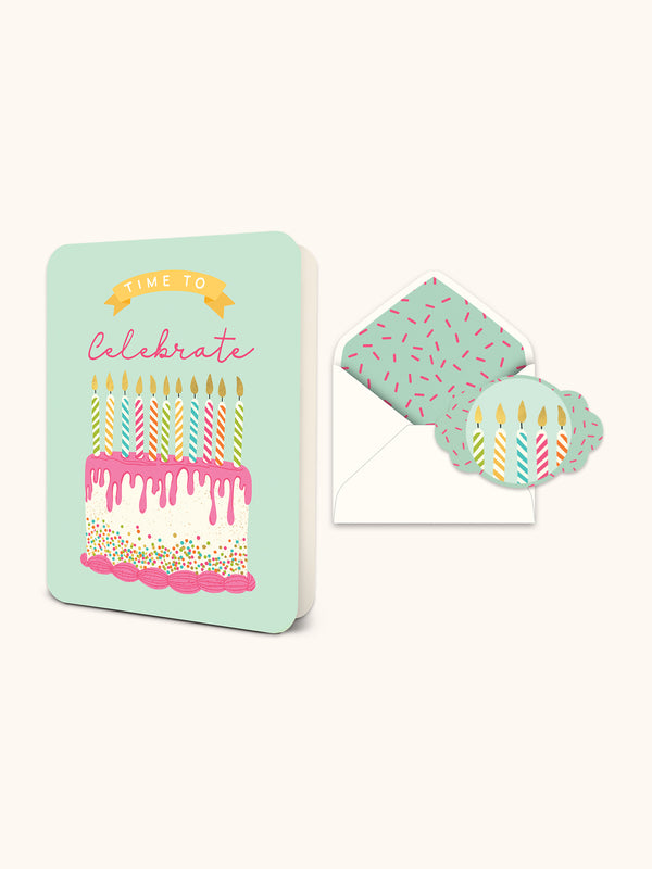 studio oh Time to Celebrate Deluxe Greeting Card