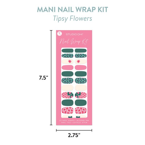 Studio Oh Tipsy Flowers Mani Nail Wrap Kit