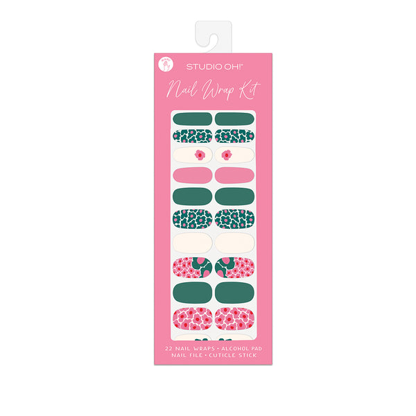 studio oh Tipsy Flowers Mani Nail Wrap Kit