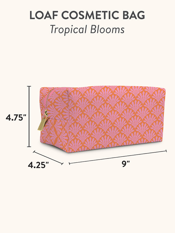 Studio Oh Tropical Blooms Cosmetic Loaf Pouch