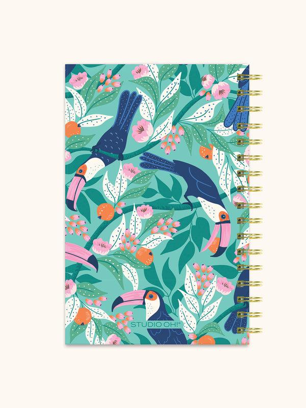 Studio Oh Tropical Paradise Medium Spiral Notebook