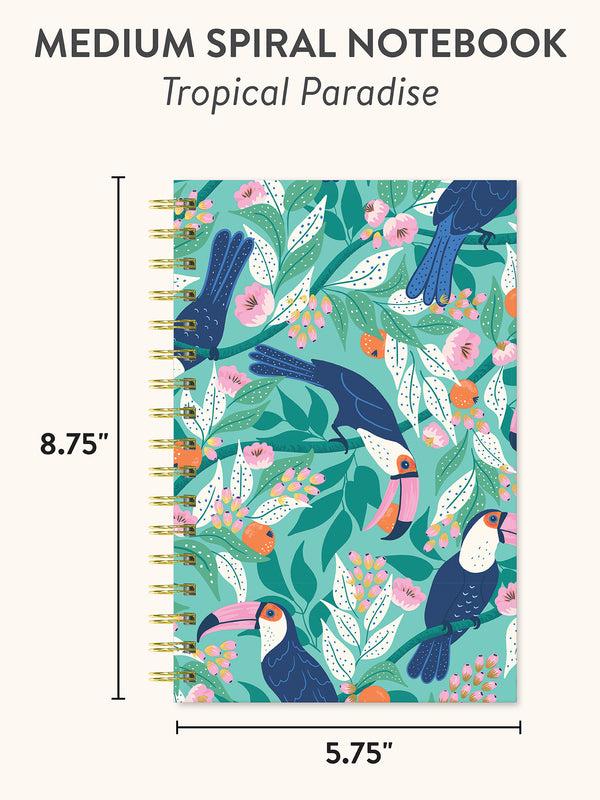 Studio Oh Tropical Paradise Medium Spiral Notebook