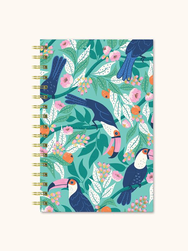 studio oh Tropical Paradise Medium Spiral Notebook