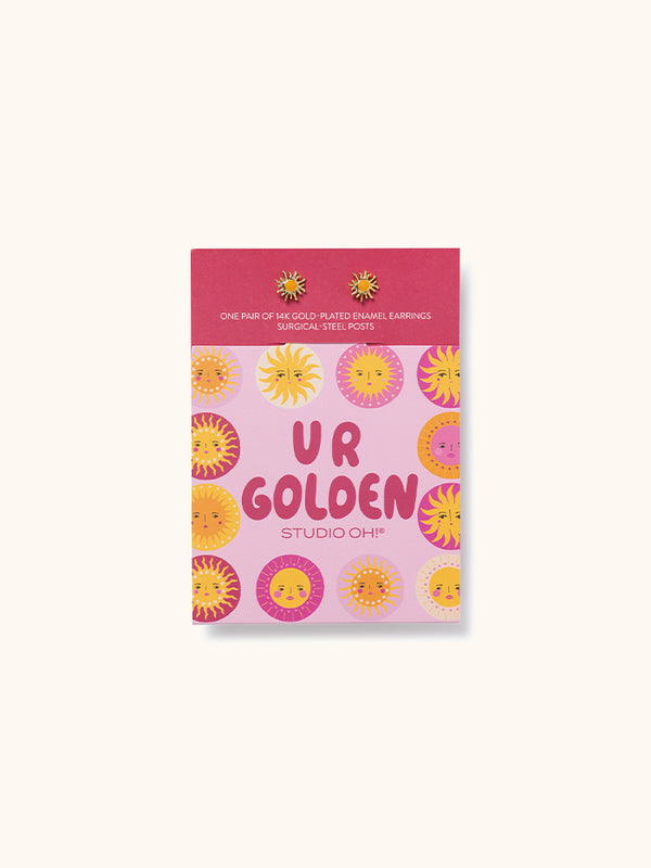 Studio Oh U R Golden Good Day Earrings