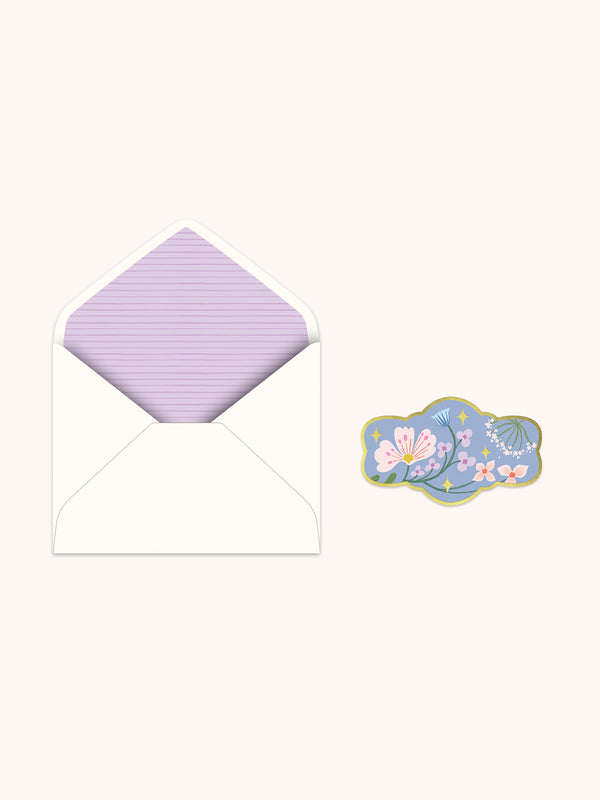 Studio Oh Vase Of Blooms Deluxe Greeting Card