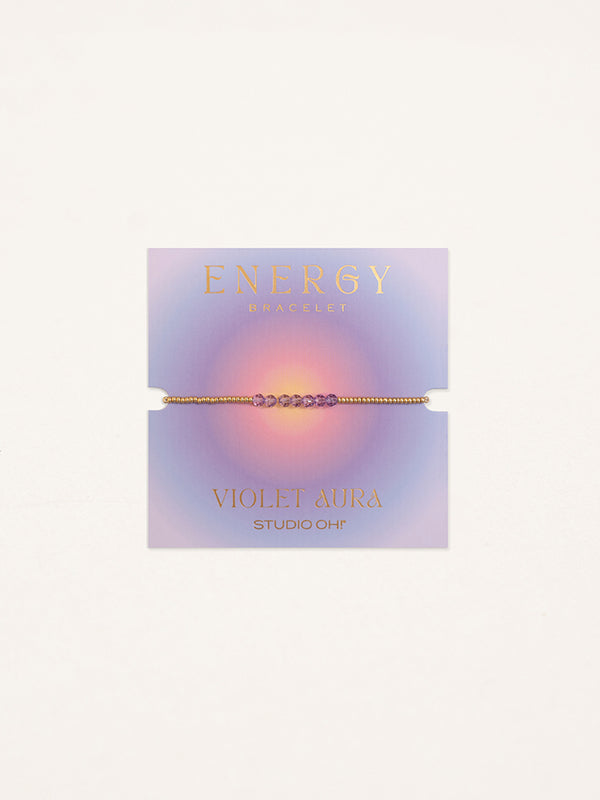 studio oh Violet Aura Energy Bracelet