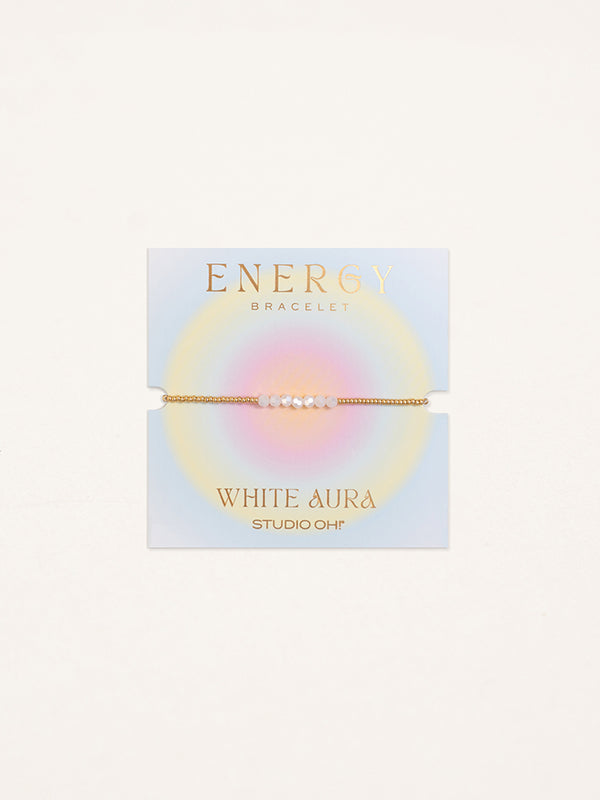 studio oh White Aura Energy Bracelet