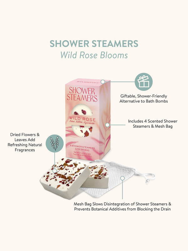 Studio Oh Wild Rose Blooms Shower Steamers