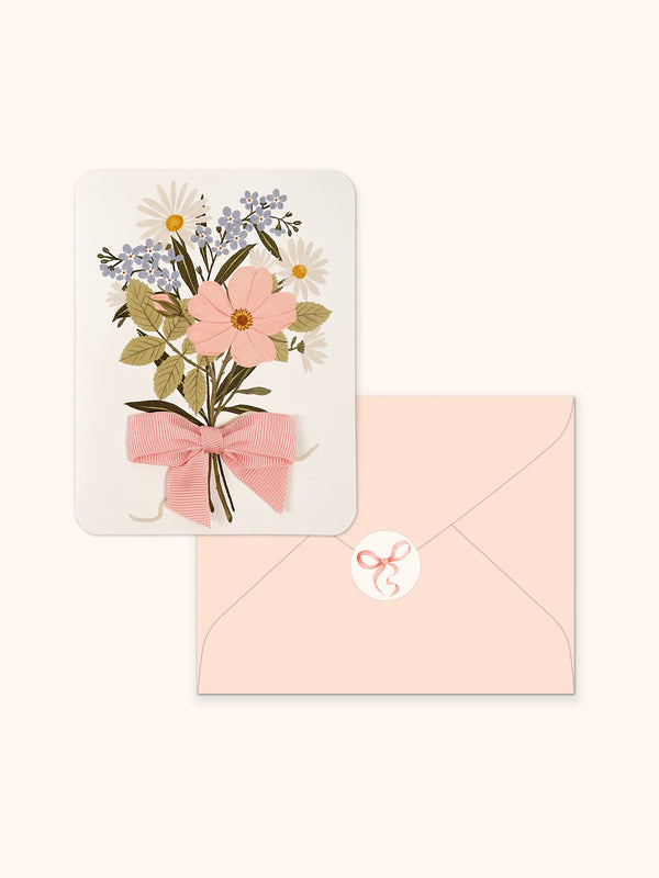 Studio Oh Wildflower Bouquet Bow Note Card Set