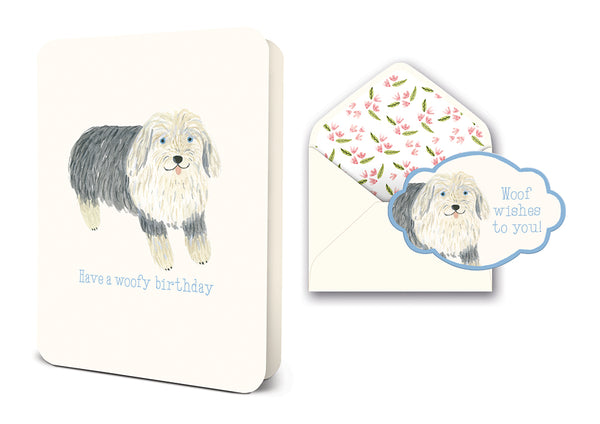 studio oh Woofy Birthday Deluxe Greeting Card