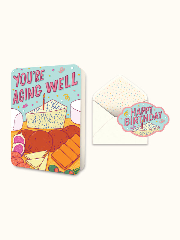studio oh You're Aging Well Deluxe Greeting Card