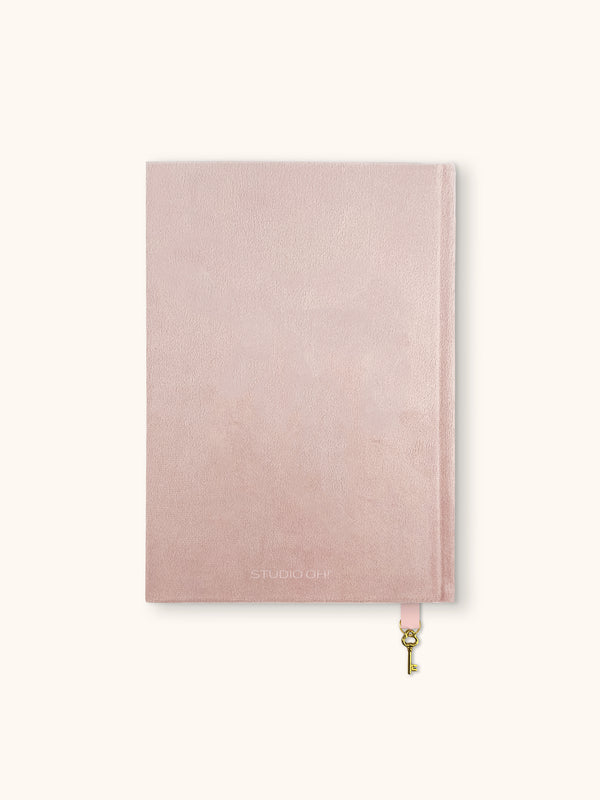 Studio Oh Sweetheart Pink Bow Olivia Velvet A5 Journal