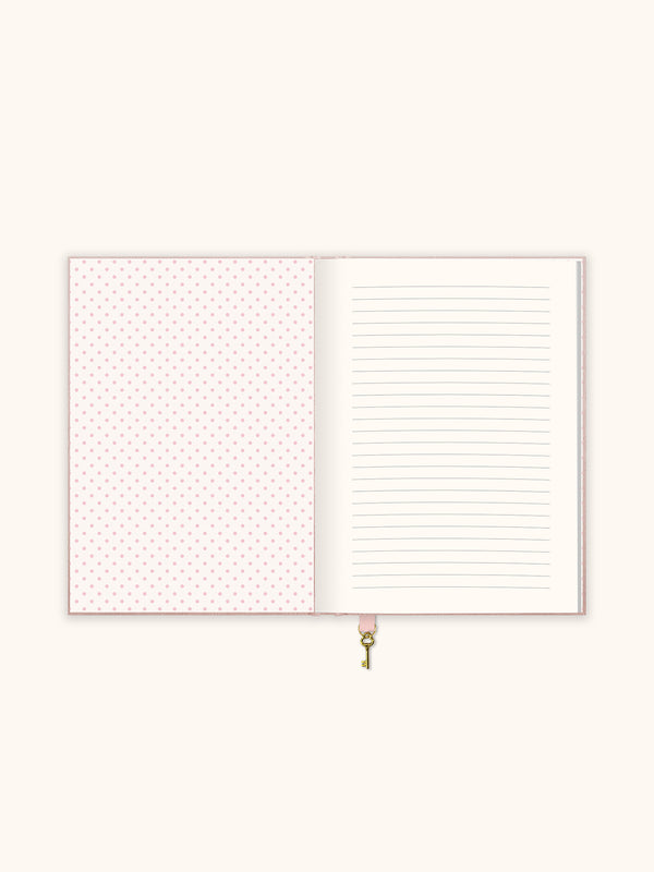 Studio Oh Sweetheart Pink Bow Olivia Velvet A5 Journal