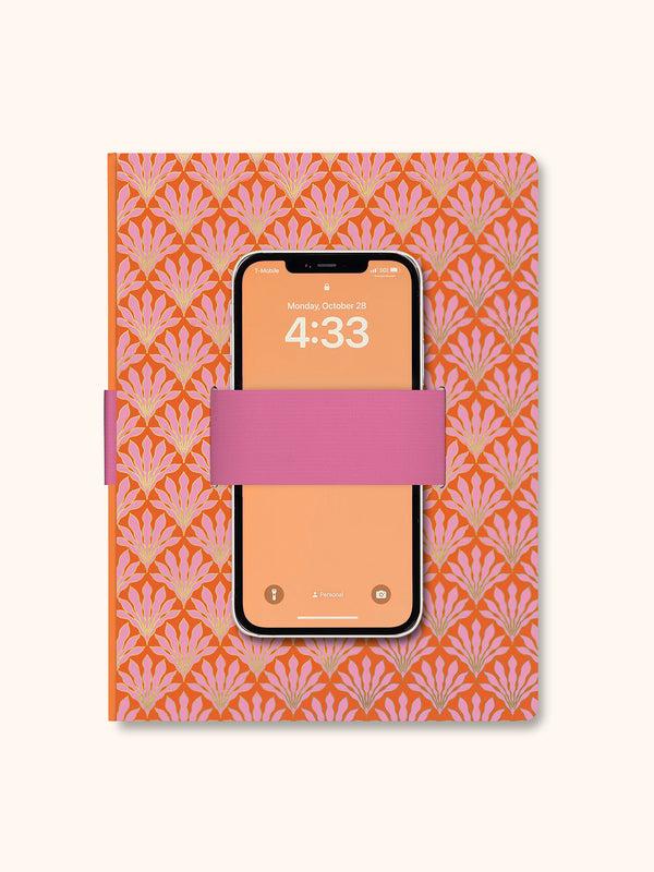 studio oh Tropical Blooms Casey Notebook with Phone Loop