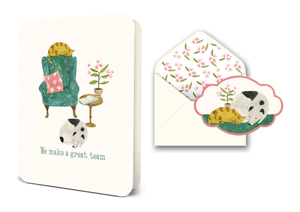 studio oh We Make a Great Team Deluxe Greeting Card
