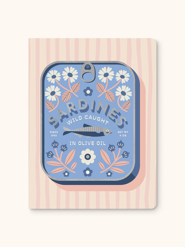 studio oh Wild Caught Sardines Medium Coptic-Bound Journal