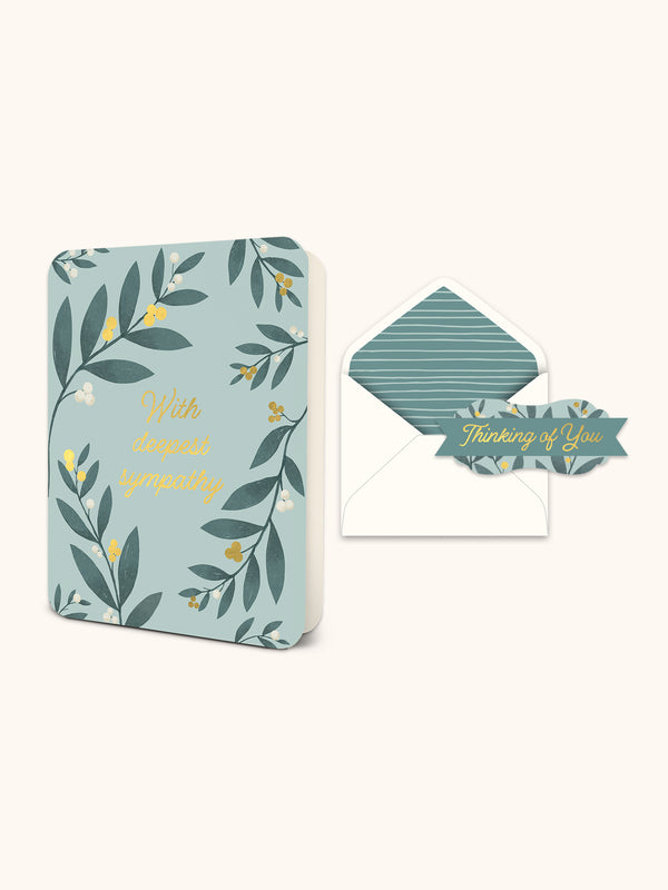 studio oh With Deepest Sympathy Deluxe Greeting Card