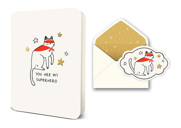 studio oh You Are My Superhero Deluxe Greeting Card