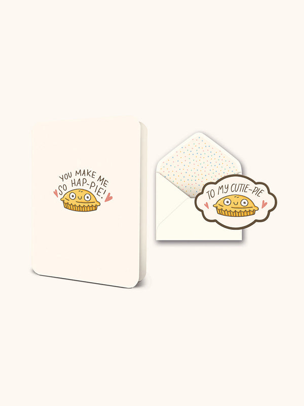 studio oh You Make Me So Hap-Pie Deluxe Greeting Card