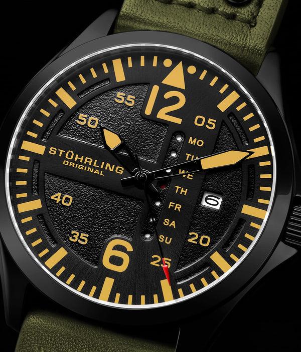 Stührling Stührling Aeronaut 44mm Aviator Volda 45mm Aviator And Stührling Signature Pen