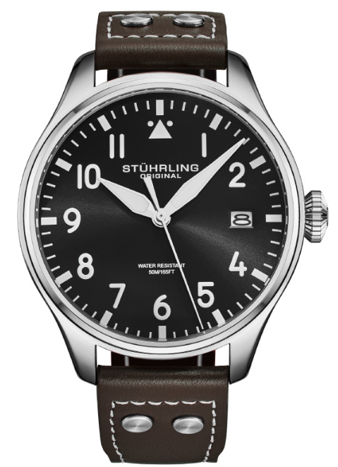stührling Stührling Airman 4078 Quartz Men’s 43mm Pilot Watch