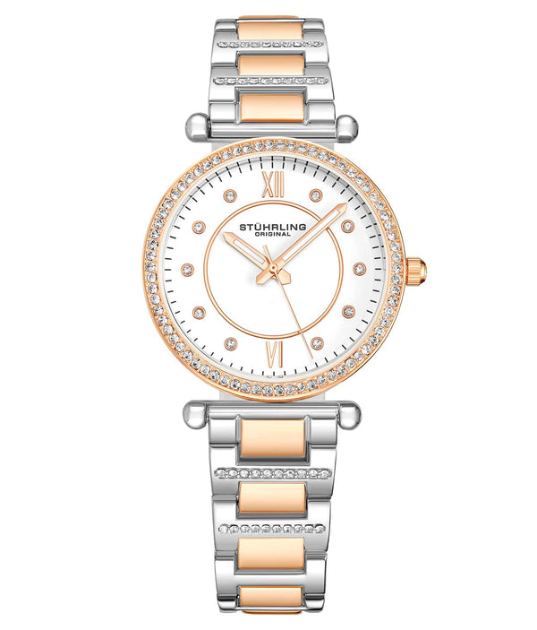 Stührling Stührling Aria 38mm Elegance Crystal Watch 3906