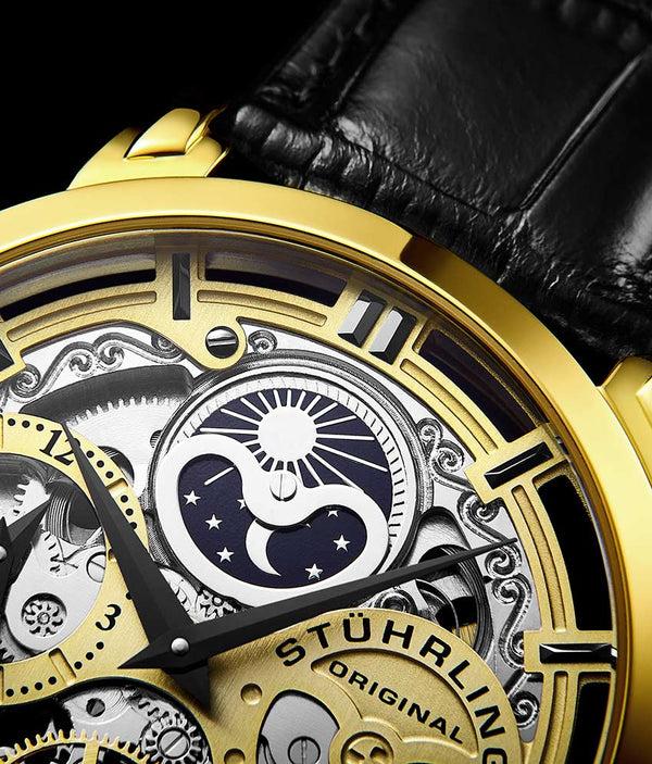 Stührling Stührling Automatic Dual Time Anatol Swiss Automatic Gio And Stürhling Signature Pen