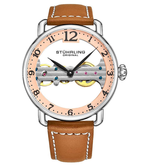 Stührling Stührling Bridge 3914 Mechanical 42mm Skeleton