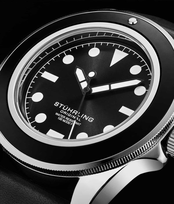 Stührling Stührling CarbonWave Japanese Quartz 42mm Dive Watch 4027