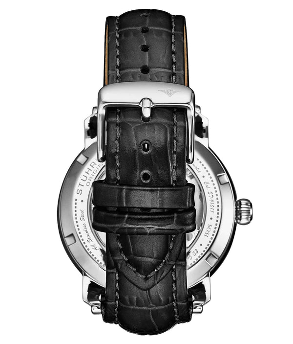Stührling Stührling Celestial Timekeeper 1017 Dual Time Automatic 44mm Skeleton Watch