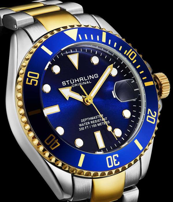 Stührling Stührling Depthmaster 4055 Swiss Quartz 40mm Dive Watch