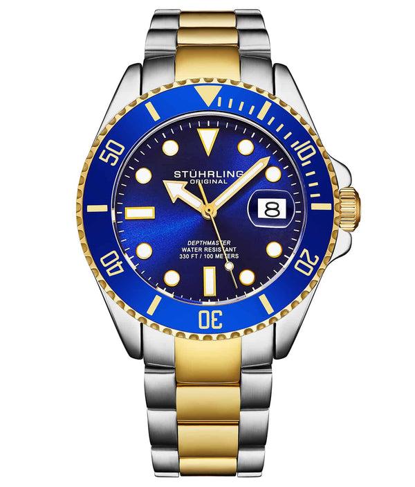 stührling Stührling Depthmaster 4055 Swiss Quartz 40mm Dive Watch