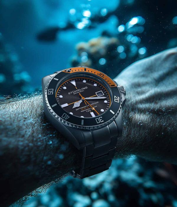 Stührling Stührling Depthmaster Heritage 4058 Swiss Quartz 42mm
