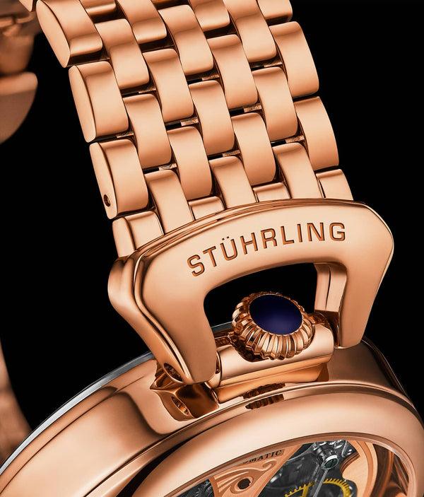Stührling Stührling Emperor's Grandeur 4003 Dual Time Automatic 46mm Skeleton