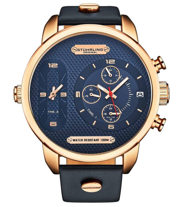 stührling Stührling Global GMT 4052 Japanese Quartz 52mm