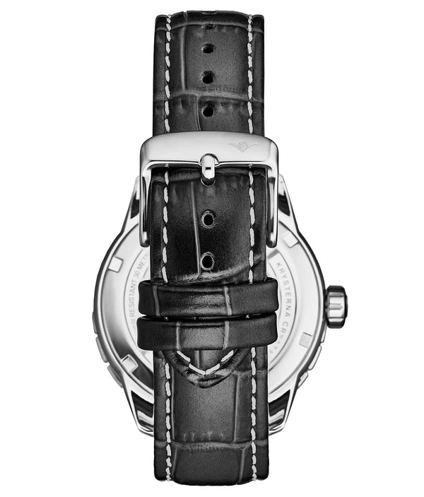 Stührling Stührling Global Voyager 1014 GMT 42mm World Timer Watch