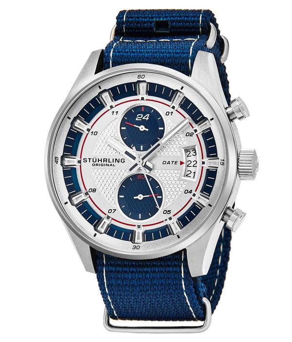 Stührling Stührling Globetrotter GMT Quartz 44mm Aviator