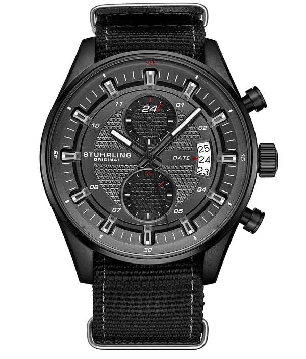 Stührling Stührling Globetrotter GMT Quartz 44mm Aviator