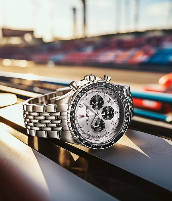 Stührling Stührling Japanese Chronograph RaceWay 1010 44mm Quartz Watch