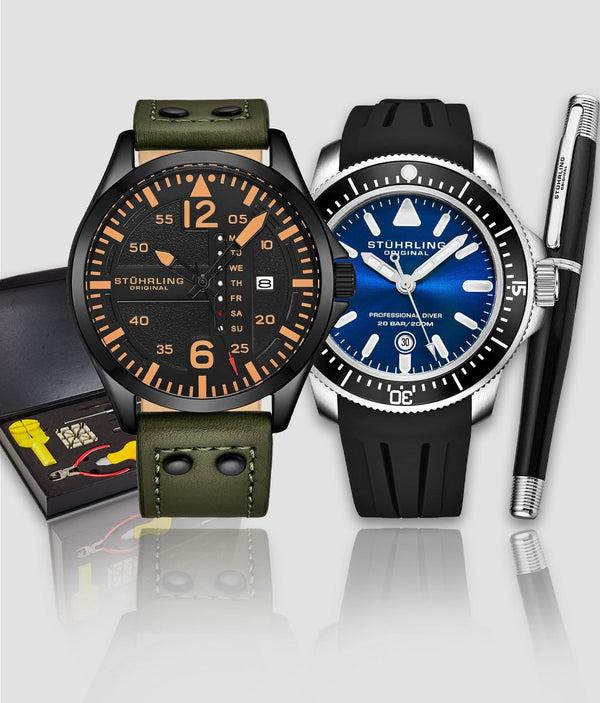 stührling Stührling Maritimer 935.02 Aviator 3916.3 Signature Pen and Watch Tool Kit