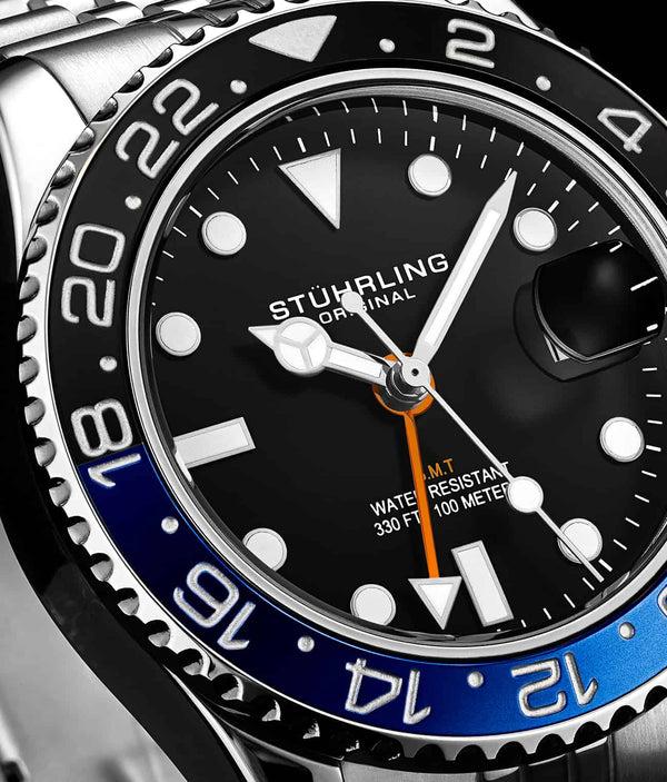 Stührling Stührling Meridian 3968 GMT Quartz 42mm Diver